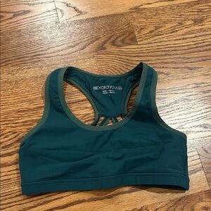 Beyond Yoga Green Racerback Sports Bra
